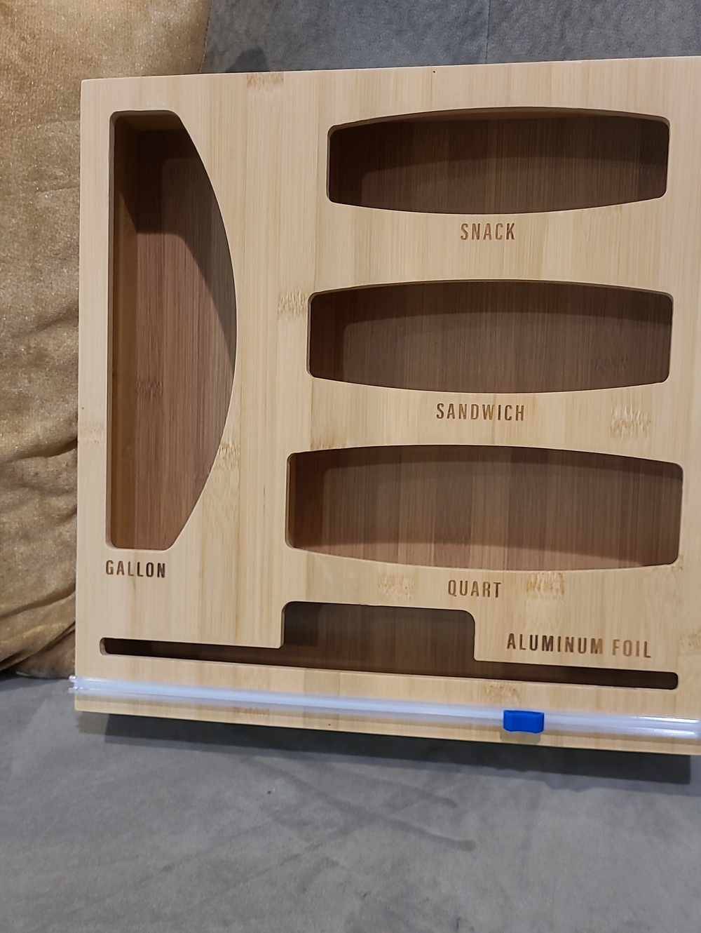NEW Bamboo Kitchen Storage Organizer - Natural.